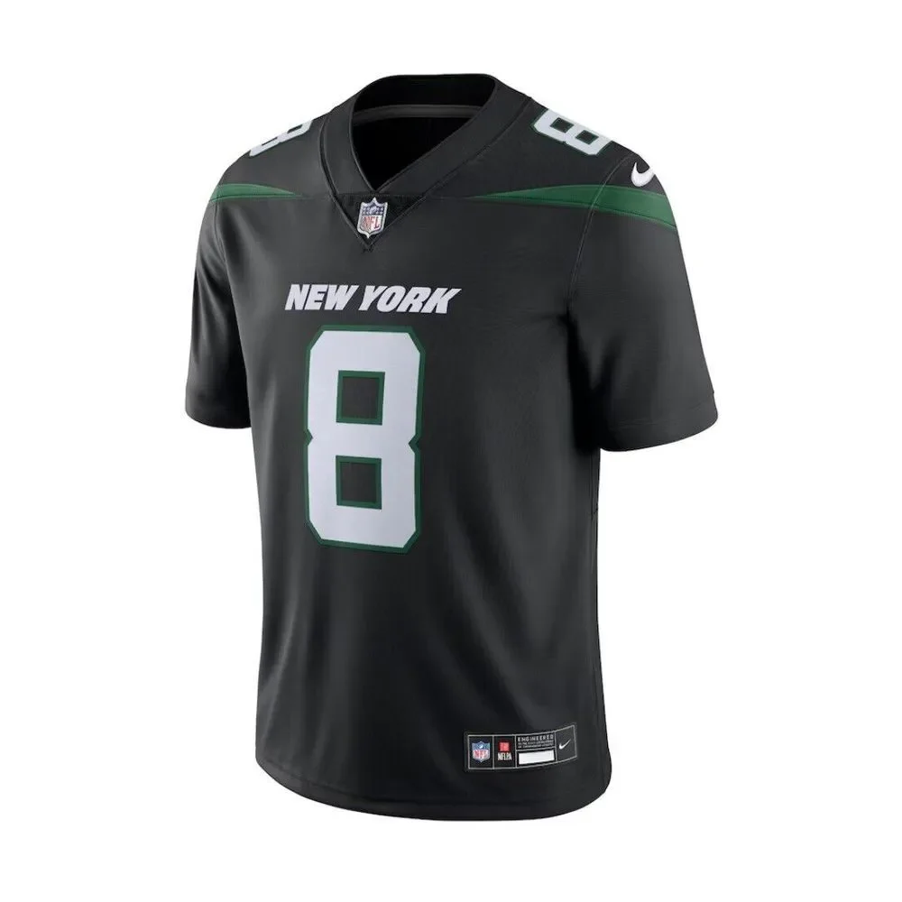 Aaron Rodgers New York Jets Jersey Nike Black Vapor Untouchable Limited Mens 2XL